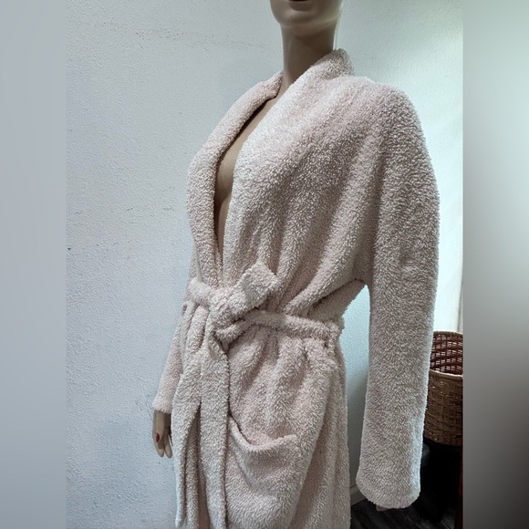 Barefoot Dreams Women’s Cozy Chic Adult Robe Long Cream Winter White Size:2 - Picture 11 of 16
